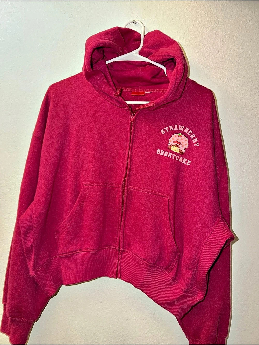 Strawberry Shortcake 79 Graphic Full Zip Hoodie Pink XL
